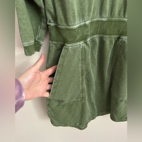 Anthropologie Daily Practice Utility Mini Dress Green Size XS - Picture 5 of 9
